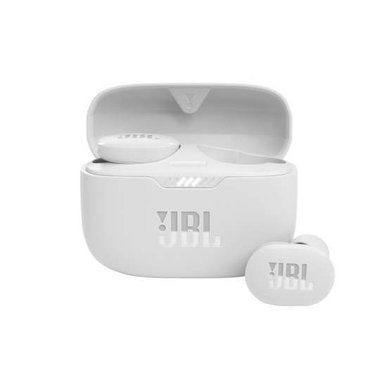 JBL Tune 130NC TWS - White - True wireless Noise Cancelling earbuds - Hero